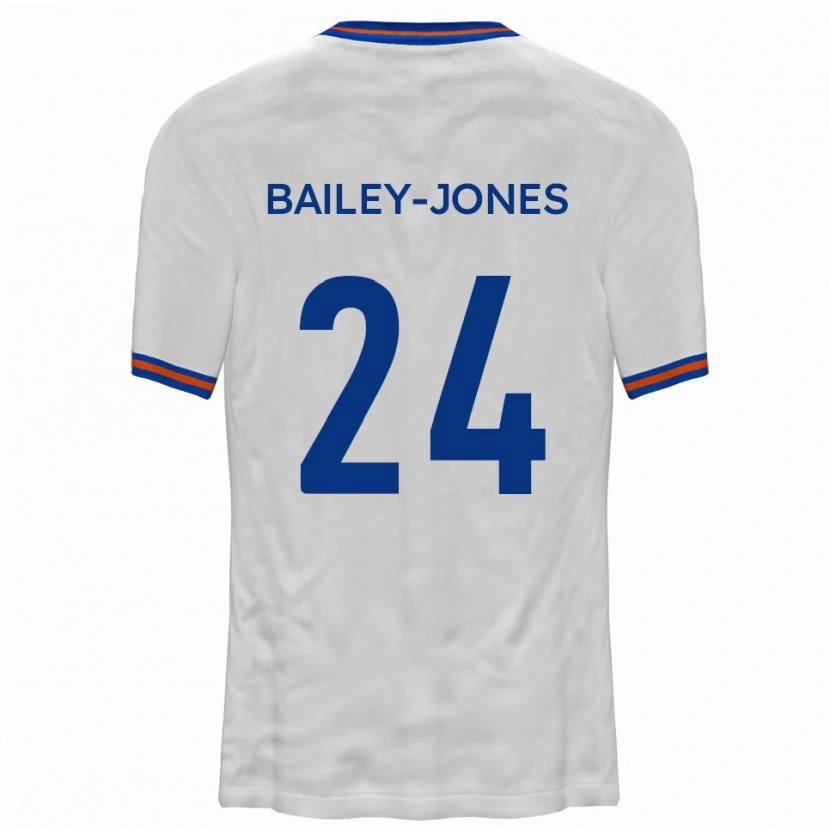 Danxen Heren William Bailey-Jones #24 Wit Blauw Uitshirt Uittenue 2025/26 T-Shirt