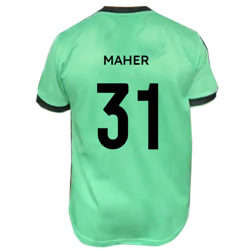 Danxen Heren Niall Maher #31 Turkoois Zwart Uitshirt Uittenue 2025/26 T-Shirt