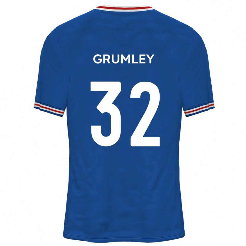 Danxen Heren George Grumley #32 Dodger Blue Uitshirt Uittenue 2025/26 T-Shirt