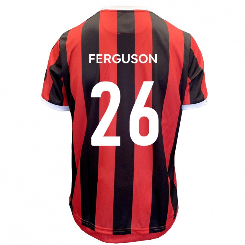 Danxen Heren Kyle Ferguson #26 Rood Zwart Uitshirt Uittenue 2025/26 T-Shirt