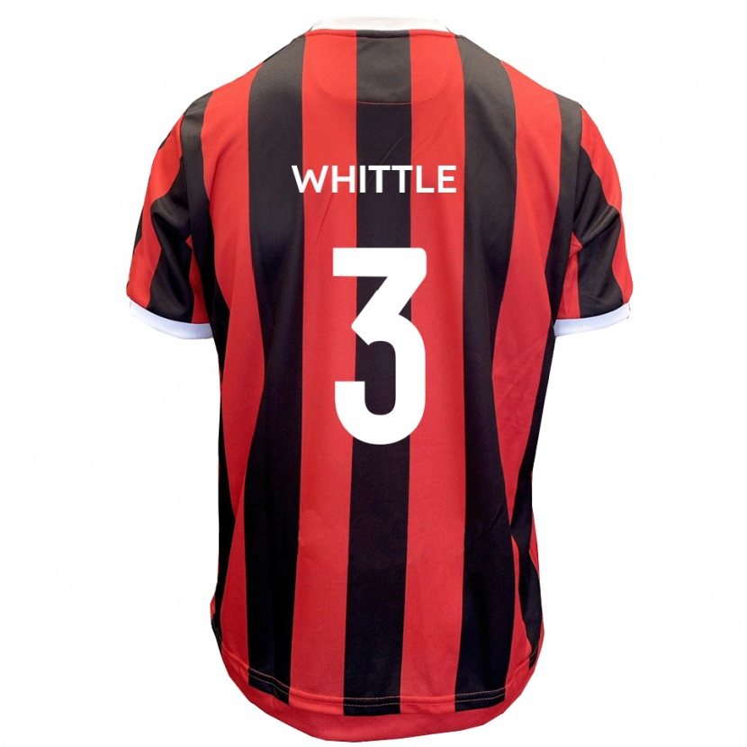 Danxen Heren Alex Whittle #3 Rood Zwart Uitshirt Uittenue 2025/26 T-Shirt