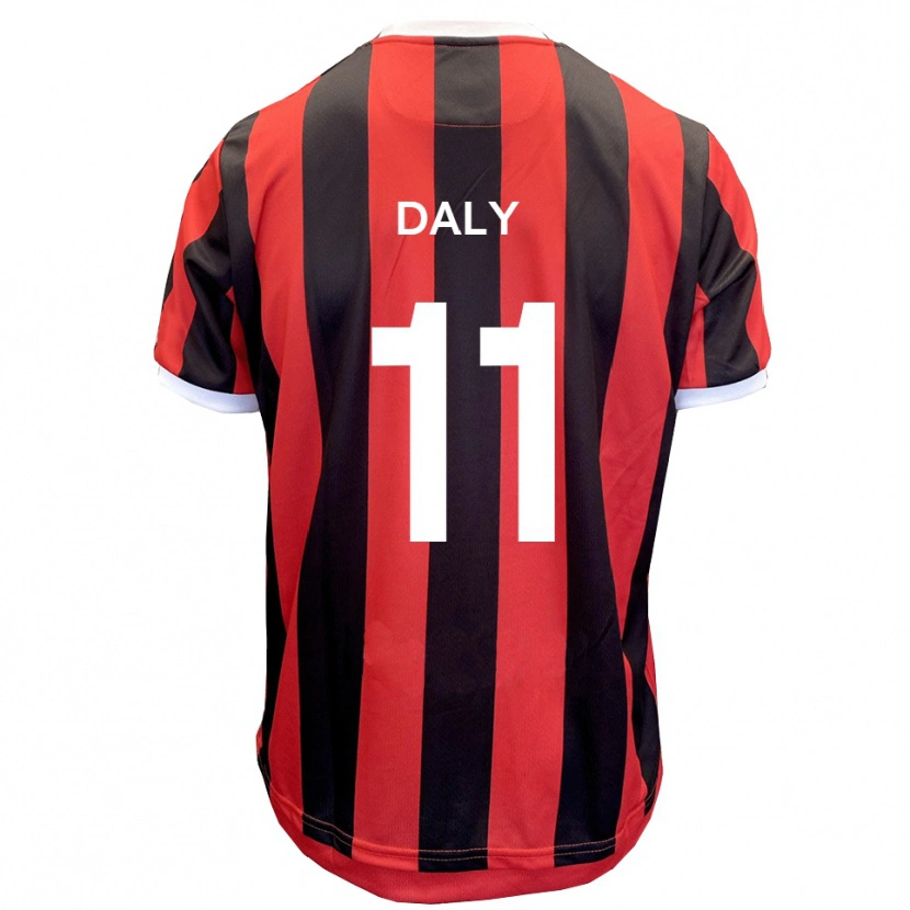 Danxen Heren James Daly #11 Rood Zwart Uitshirt Uittenue 2025/26 T-Shirt