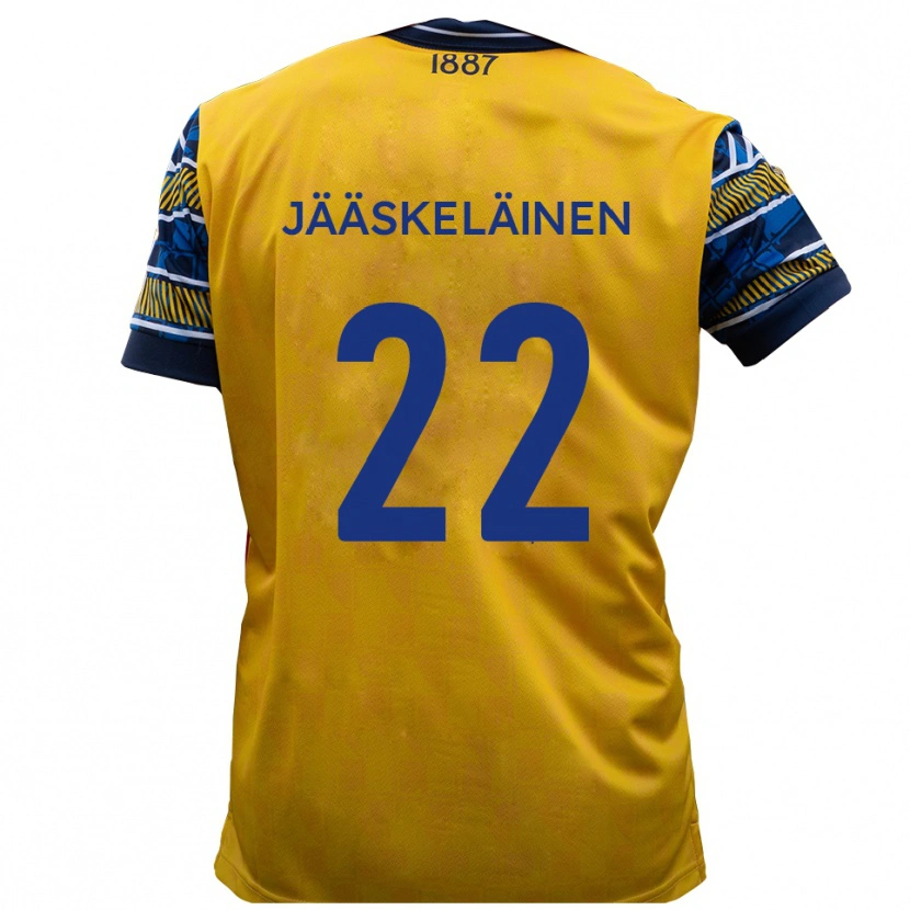 Danxen Heren Will Jääskeläinen #22 Geel Zwart Uitshirt Uittenue 2025/26 T-Shirt