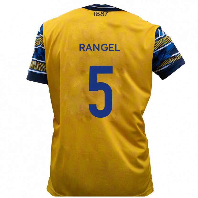 Danxen Heren Chris Rangel #5 Geel Zwart Uitshirt Uittenue 2025/26 T-Shirt