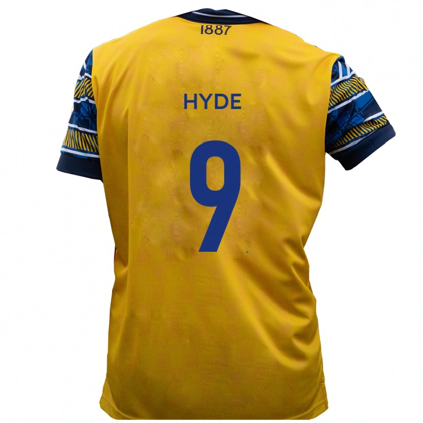 Danxen Heren Jake Hyde #9 Geel Zwart Uitshirt Uittenue 2025/26 T-Shirt