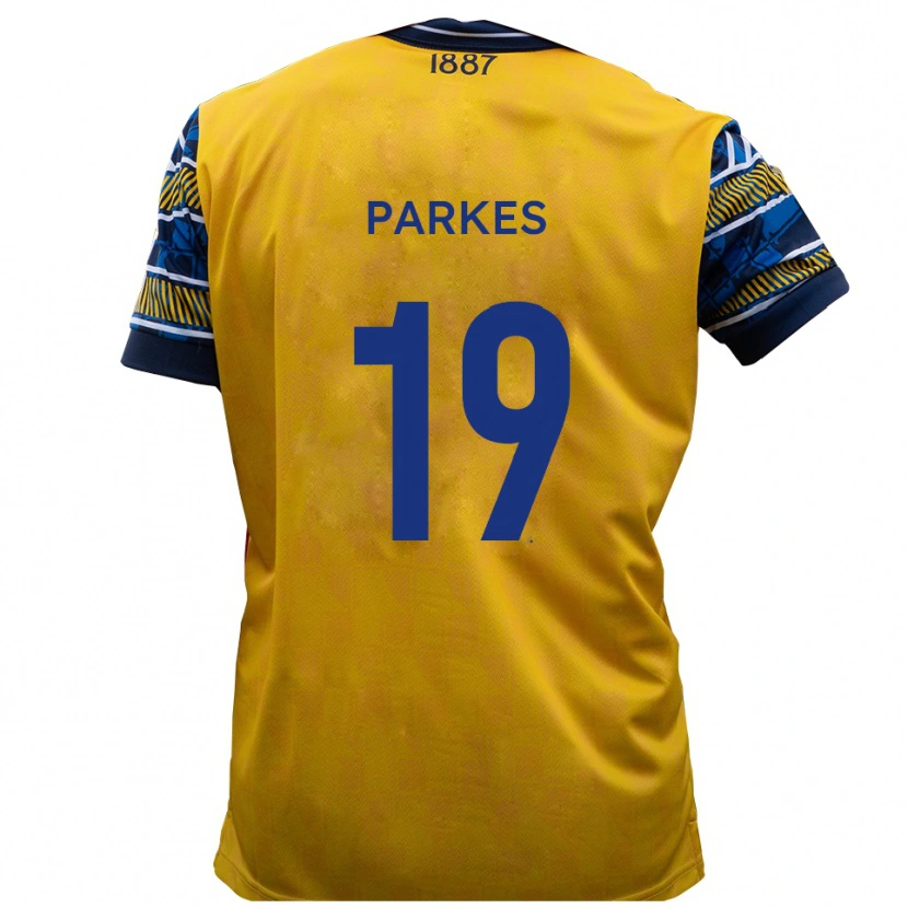 Danxen Heren Sonny Parkes #19 Geel Zwart Uitshirt Uittenue 2025/26 T-Shirt