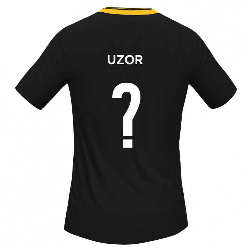 Danxen Heren Tobe Uzor #0 Zwart Geel Uitshirt Uittenue 2025/26 T-Shirt