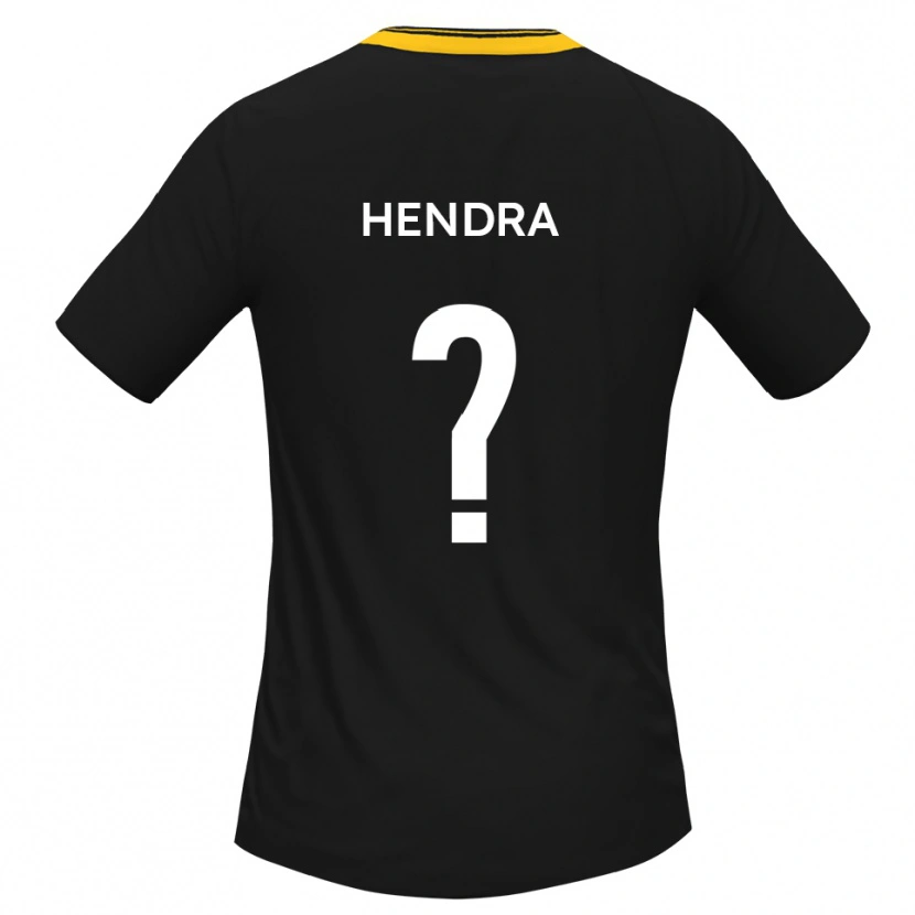 Danxen Heren Amber Hendra #0 Zwart Geel Uitshirt Uittenue 2025/26 T-Shirt