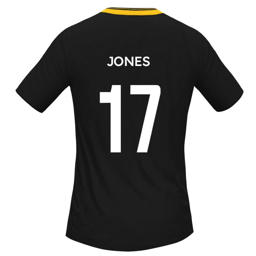 Danxen Heren Aaron Jones #17 Zwart Geel Uitshirt Uittenue 2025/26 T-Shirt