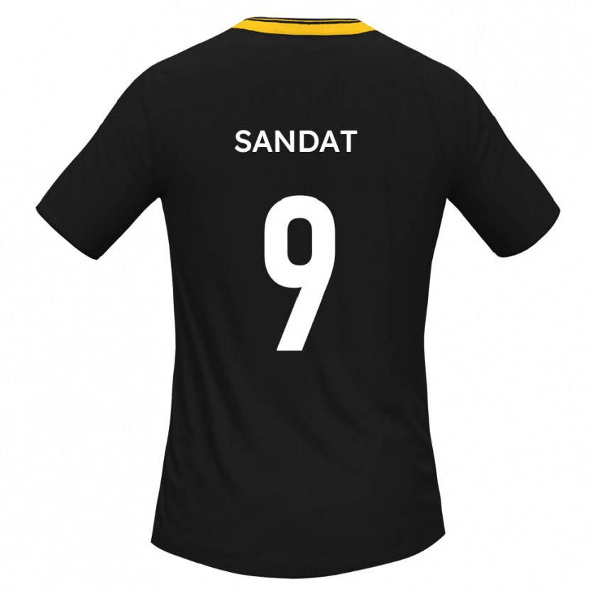 Danxen Heren Henry Sandat #9 Zwart Geel Uitshirt Uittenue 2025/26 T-Shirt