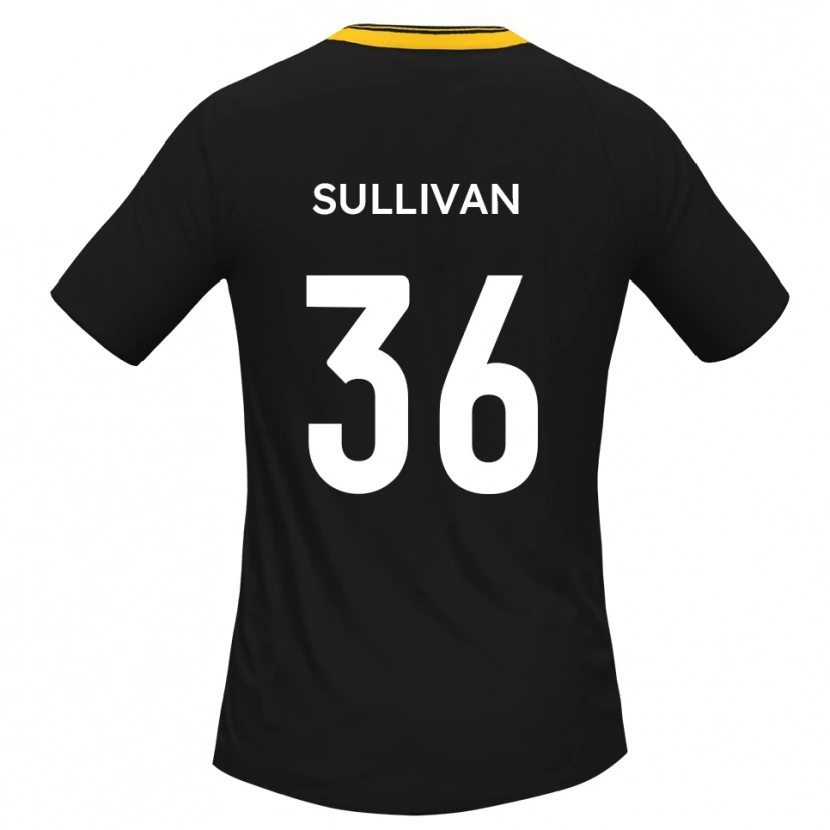 Danxen Heren Cameron Sullivan #36 Zwart Geel Uitshirt Uittenue 2025/26 T-Shirt