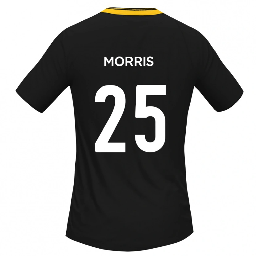 Danxen Heren Chad Morris #25 Zwart Geel Uitshirt Uittenue 2025/26 T-Shirt