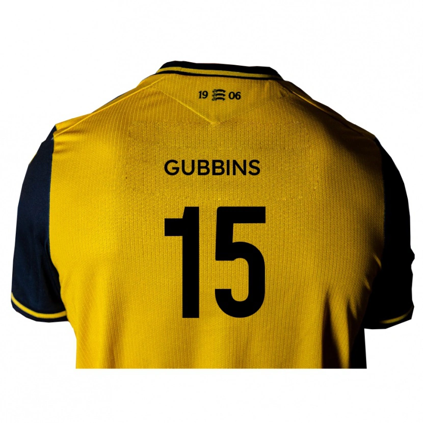 Danxen Heren Joe Gubbins #15 Geel Zwart Uitshirt Uittenue 2025/26 T-Shirt