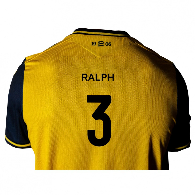 Danxen Heren Nathan Ralph #3 Geel Zwart Uitshirt Uittenue 2025/26 T-Shirt