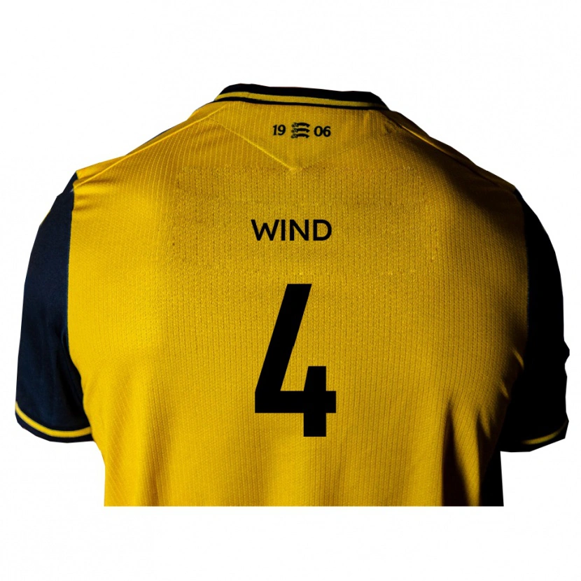 Danxen Heren George Wind #4 Geel Zwart Uitshirt Uittenue 2025/26 T-Shirt