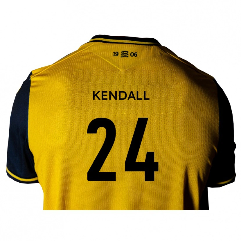 Danxen Heren Charley Kendall #24 Geel Zwart Uitshirt Uittenue 2025/26 T-Shirt
