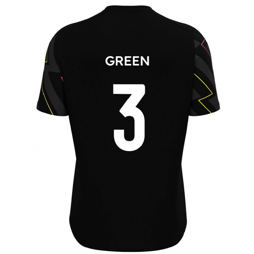 Danxen Heren Cameron Green #3 Zwart Grijs Uitshirt Uittenue 2025/26 T-Shirt