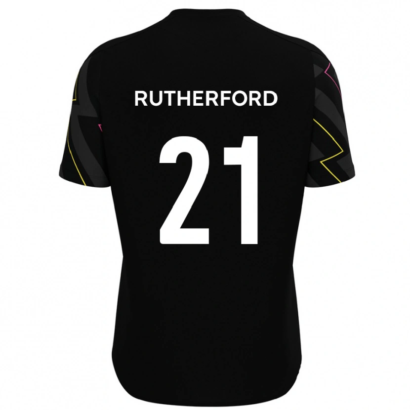 Danxen Heren Oscar Rutherford #21 Zwart Grijs Uitshirt Uittenue 2025/26 T-Shirt