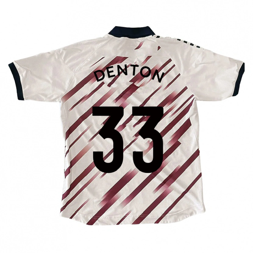 Danxen Heren Tyler Denton #33 Wit Rood Uitshirt Uittenue 2025/26 T-Shirt