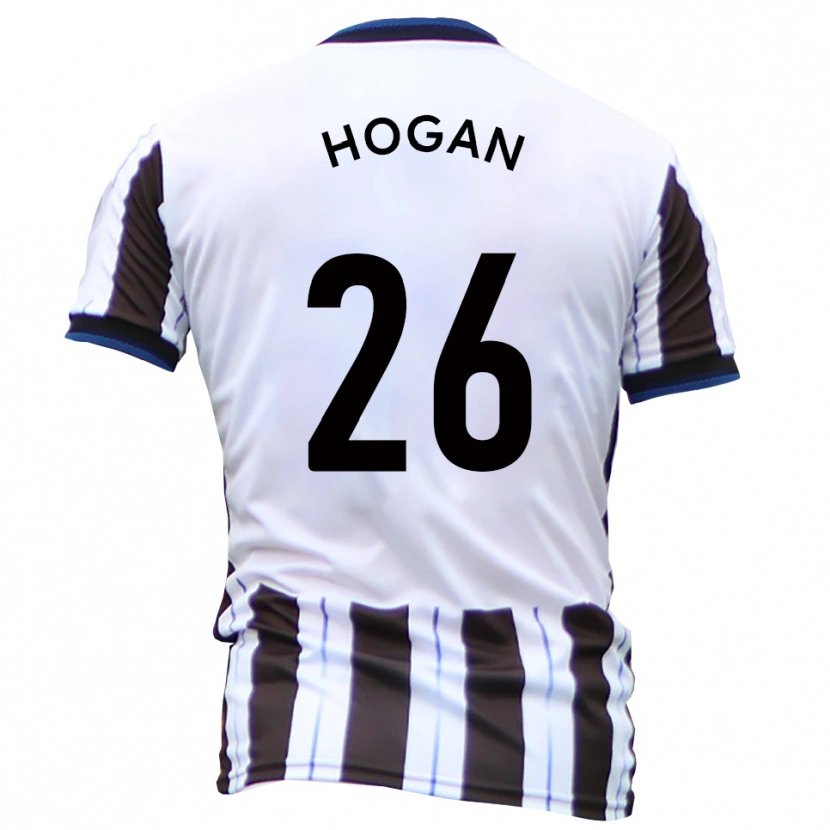 Danxen Heren Liam Hogan #26 Wit Zwart Uitshirt Uittenue 2025/26 T-Shirt