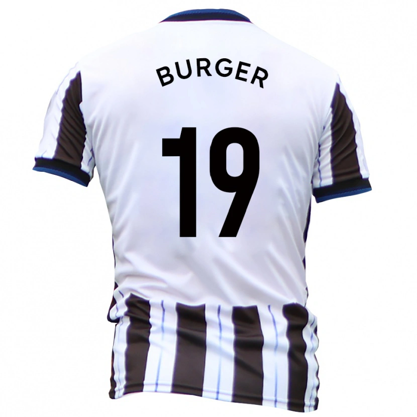 Danxen Heren Jake Burger #19 Wit Zwart Uitshirt Uittenue 2025/26 T-Shirt