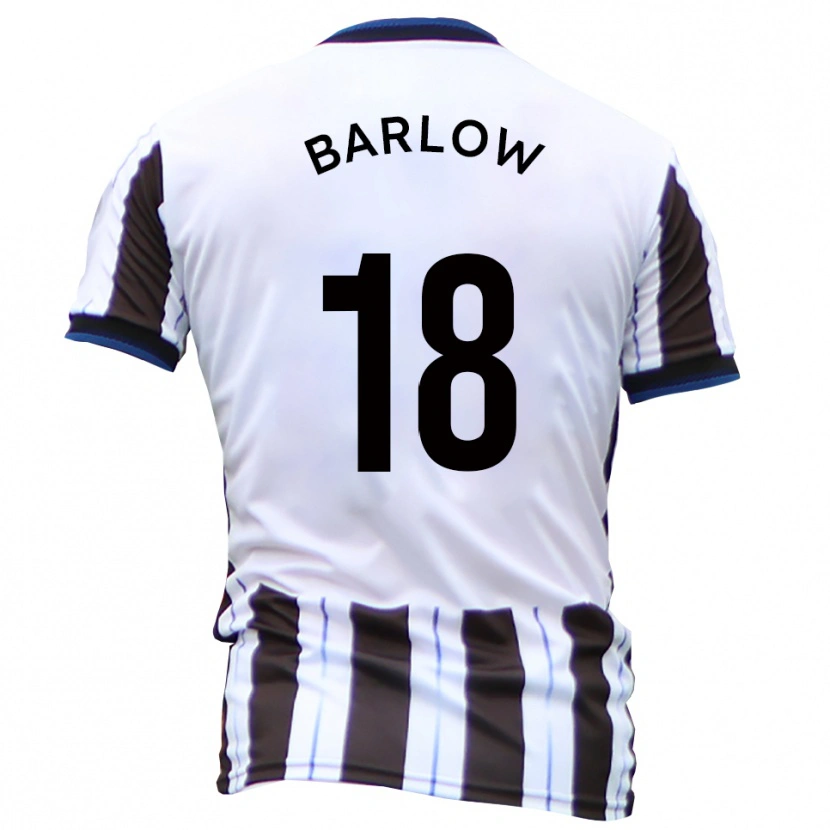 Danxen Heren Aidan Barlow #18 Wit Zwart Uitshirt Uittenue 2025/26 T-Shirt