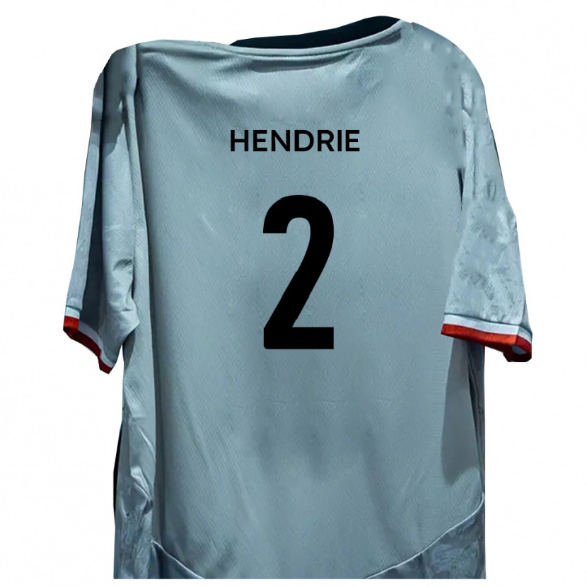 Danxen Heren Luke Hendrie #2 Wit Zwart Uitshirt Uittenue 2025/26 T-Shirt