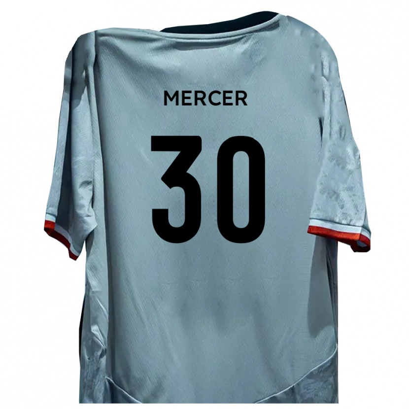 Danxen Heren Nathan Mercer #30 Wit Zwart Uitshirt Uittenue 2025/26 T-Shirt