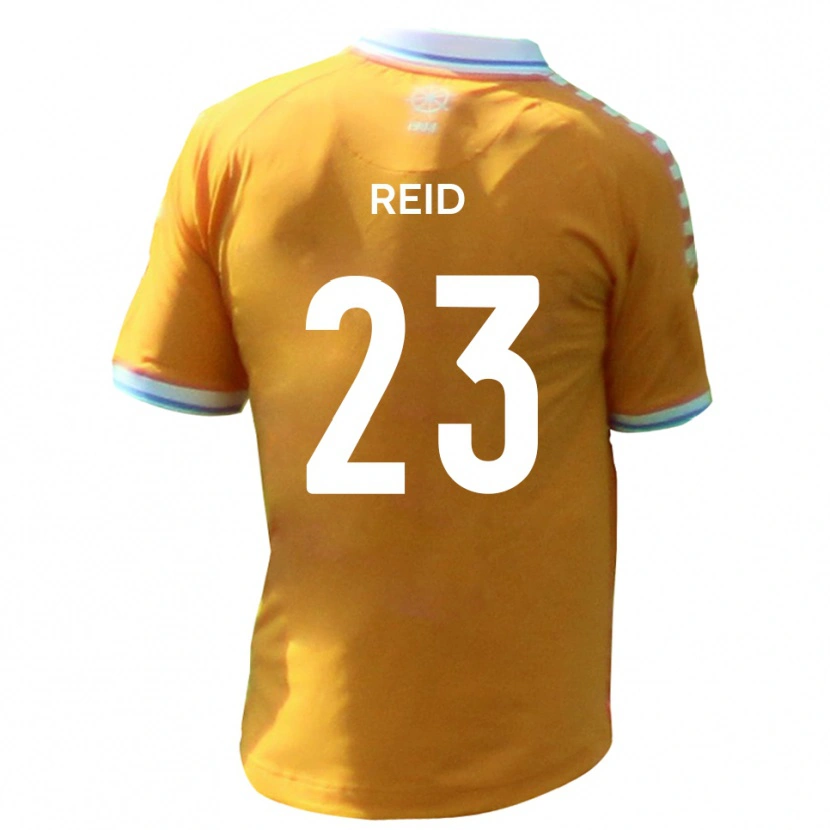 Danxen Heren Alex Reid #23 Geel Blauw Uitshirt Uittenue 2025/26 T-Shirt