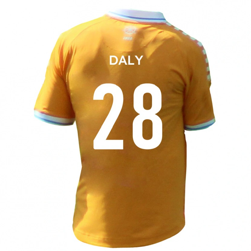 Danxen Heren Matty Daly #28 Geel Blauw Uitshirt Uittenue 2025/26 T-Shirt