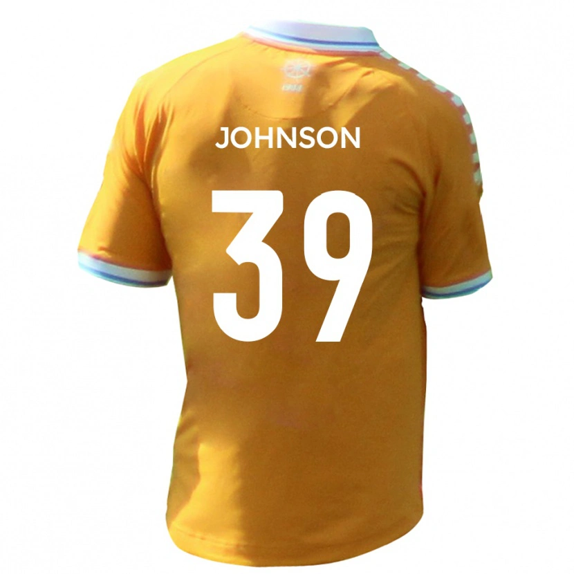 Danxen Heren Danny Johnson #39 Geel Blauw Uitshirt Uittenue 2025/26 T-Shirt