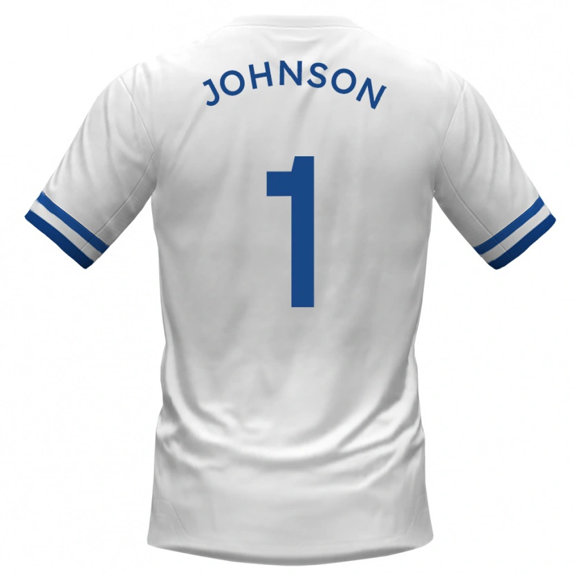 Danxen Heren Sam Johnson #1 Wit Blauw Uitshirt Uittenue 2025/26 T-Shirt