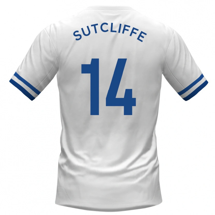 Danxen Heren Harvey Sutcliffe #14 Wit Blauw Uitshirt Uittenue 2025/26 T-Shirt