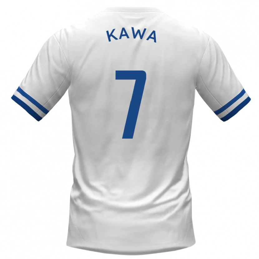 Danxen Heren David Kawa #7 Wit Blauw Uitshirt Uittenue 2025/26 T-Shirt