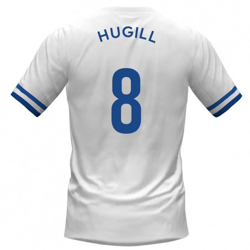 Danxen Heren Will Hugill #8 Wit Blauw Uitshirt Uittenue 2025/26 T-Shirt
