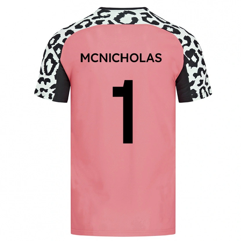 Danxen Heren Luke Mcnicholas #1 Roze Zwart Uitshirt Uittenue 2025/26 T-Shirt