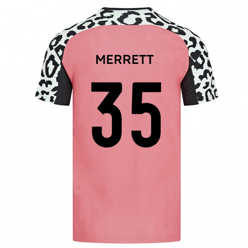 Danxen Heren William Merrett #35 Roze Zwart Uitshirt Uittenue 2025/26 T-Shirt