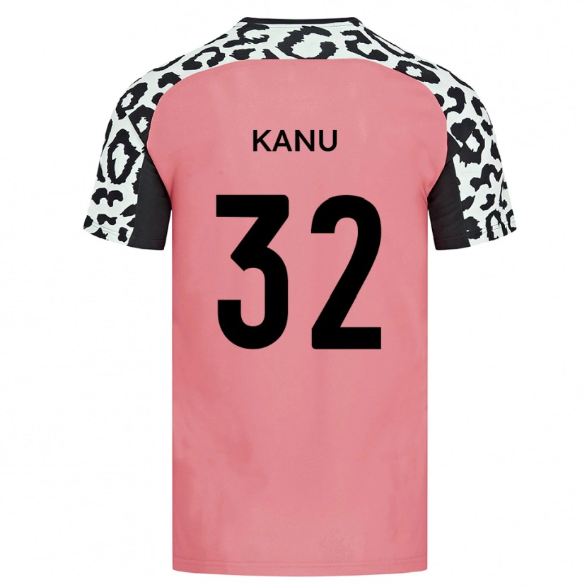 Danxen Heren Abraham Kanu #32 Roze Zwart Uitshirt Uittenue 2025/26 T-Shirt
