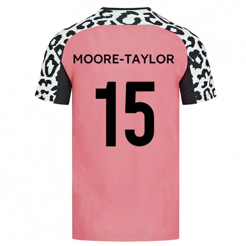 Danxen Heren Jordan Moore-Taylor #15 Roze Zwart Uitshirt Uittenue 2025/26 T-Shirt