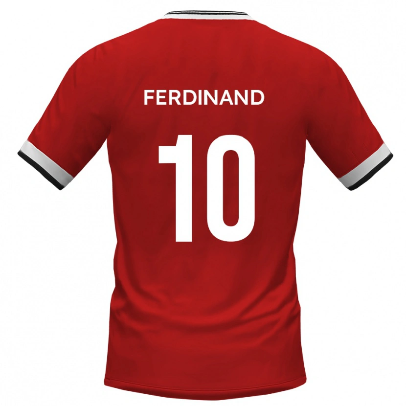 Danxen Heren Kane Ferdinand #10 Wit Zwart Uitshirt Uittenue 2025/26 T-Shirt