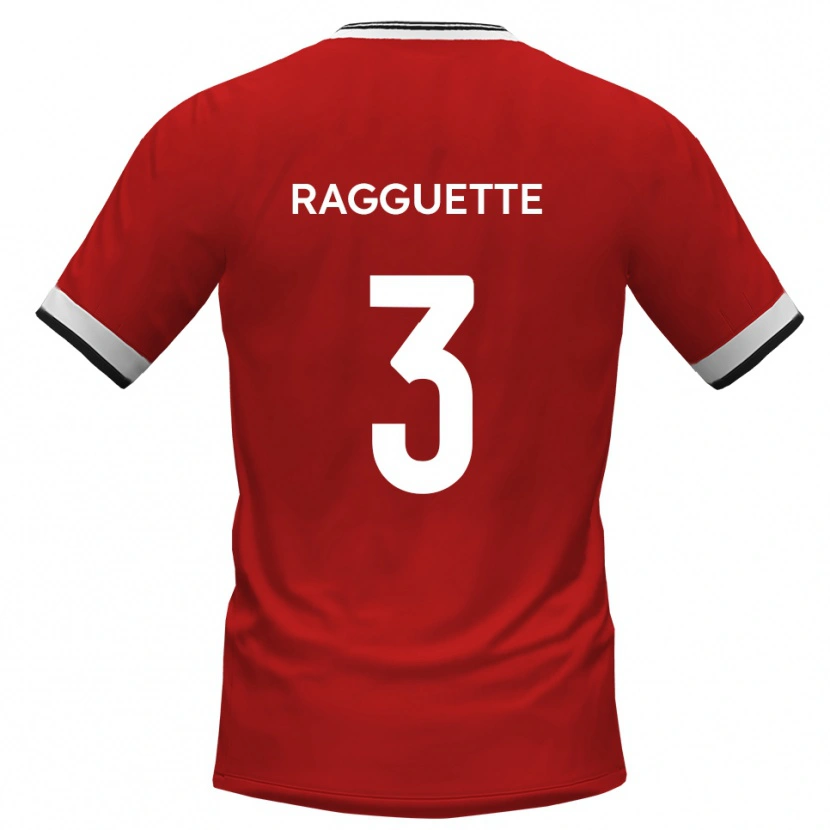 Danxen Heren Jordan Ragguette #3 Wit Zwart Uitshirt Uittenue 2025/26 T-Shirt