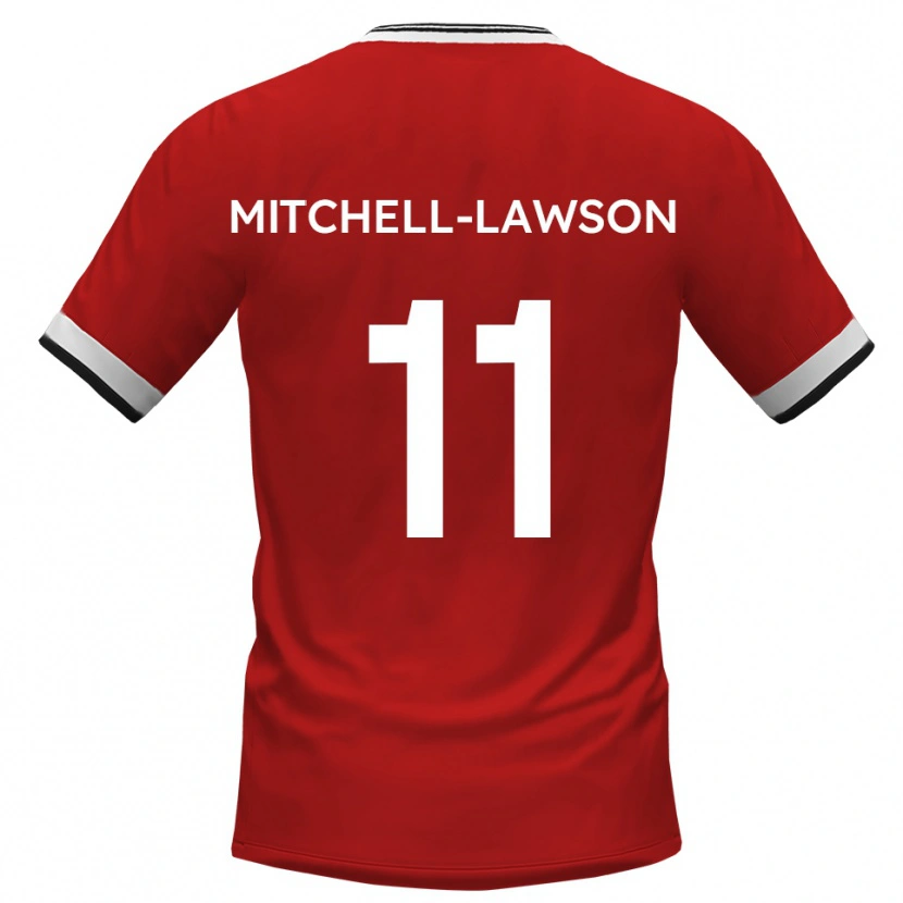 Danxen Heren Jayden Mitchell-Lawson #11 Wit Zwart Uitshirt Uittenue 2025/26 T-Shirt