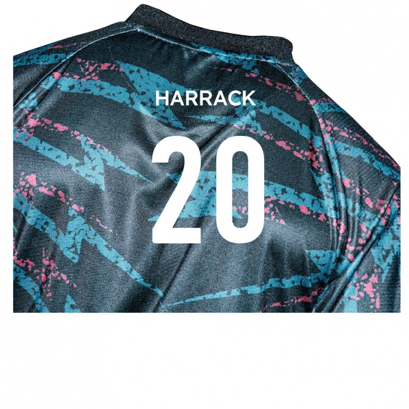 Danxen Heren Kayden Harrack #20 Zwart Marine Uitshirt Uittenue 2025/26 T-Shirt