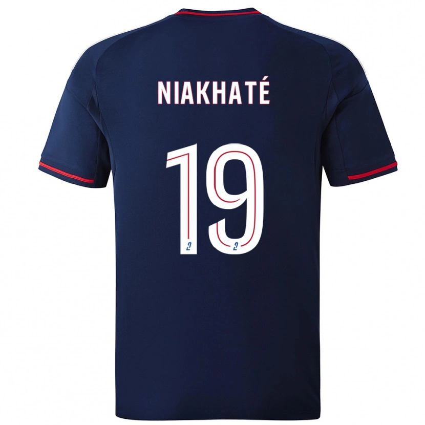 Danxen Heren Moussa Niakhaté #19 Marine Rood Uitshirt Uittenue 2025/26 T-Shirt