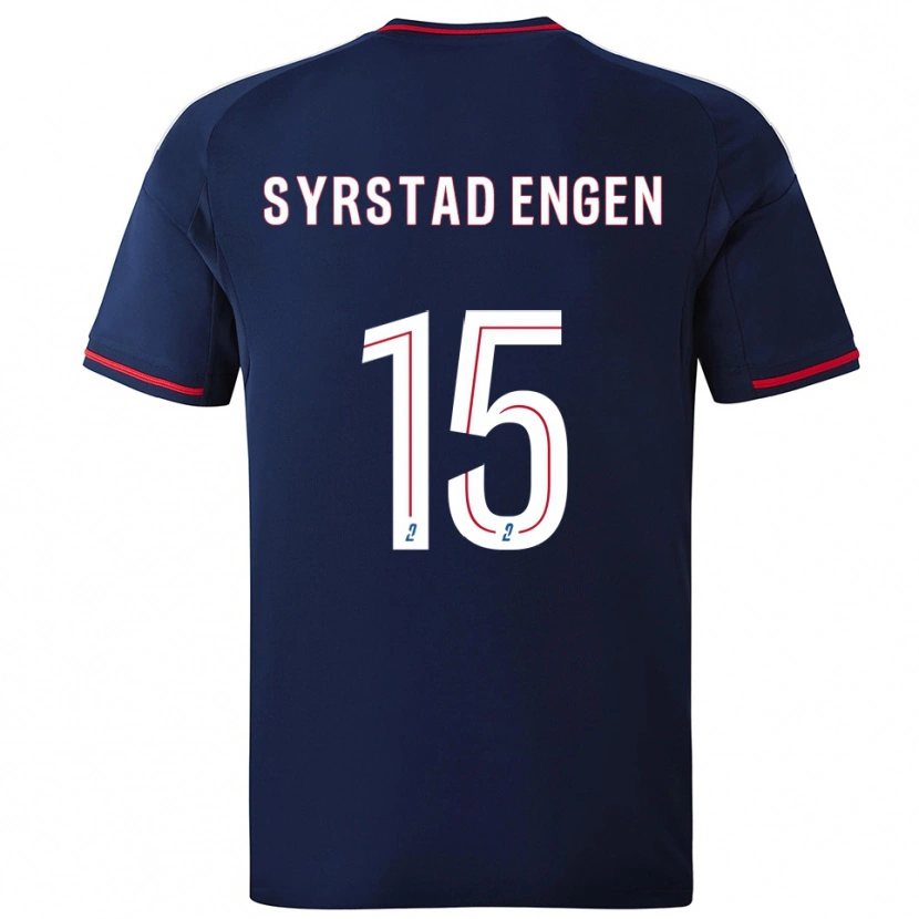 Danxen Heren Ingrid Syrstad Engen #15 Marine Rood Uitshirt Uittenue 2025/26 T-Shirt
