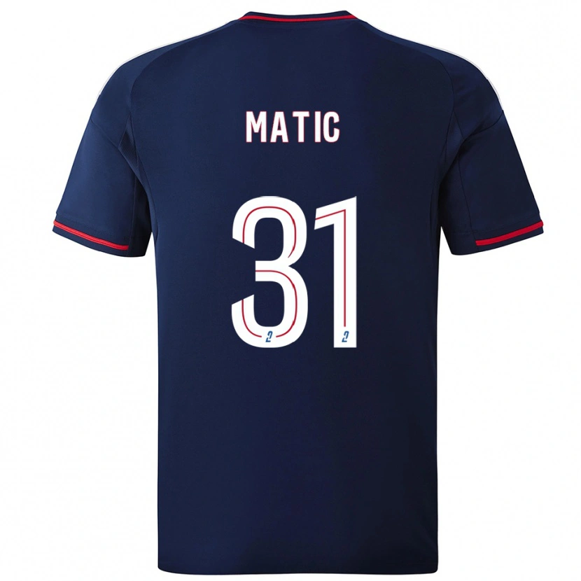 Danxen Heren Nemanja Matic #31 Marine Rood Uitshirt Uittenue 2025/26 T-Shirt