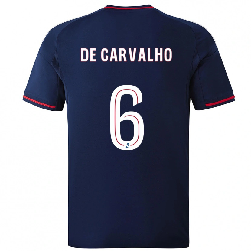 Danxen Heren Mathys De Carvalho #6 Marine Rood Uitshirt Uittenue 2025/26 T-Shirt