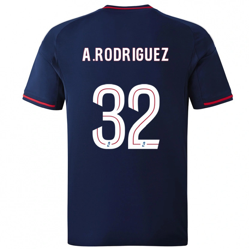 Danxen Heren Alejandro Gomes Rodríguez #32 Marine Rood Uitshirt Uittenue 2025/26 T-Shirt