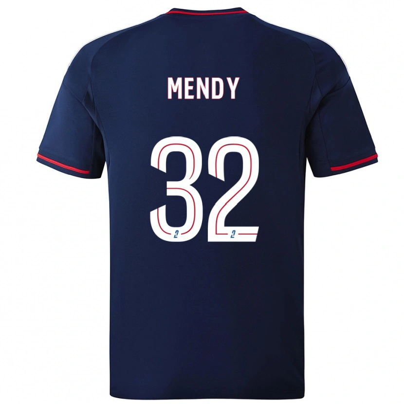 Danxen Heren Maeline Mendy #32 Marine Rood Uitshirt Uittenue 2025/26 T-Shirt