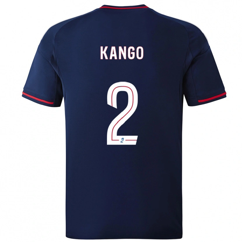 Danxen Heren Steeve Kango #2 Marine Rood Uitshirt Uittenue 2025/26 T-Shirt